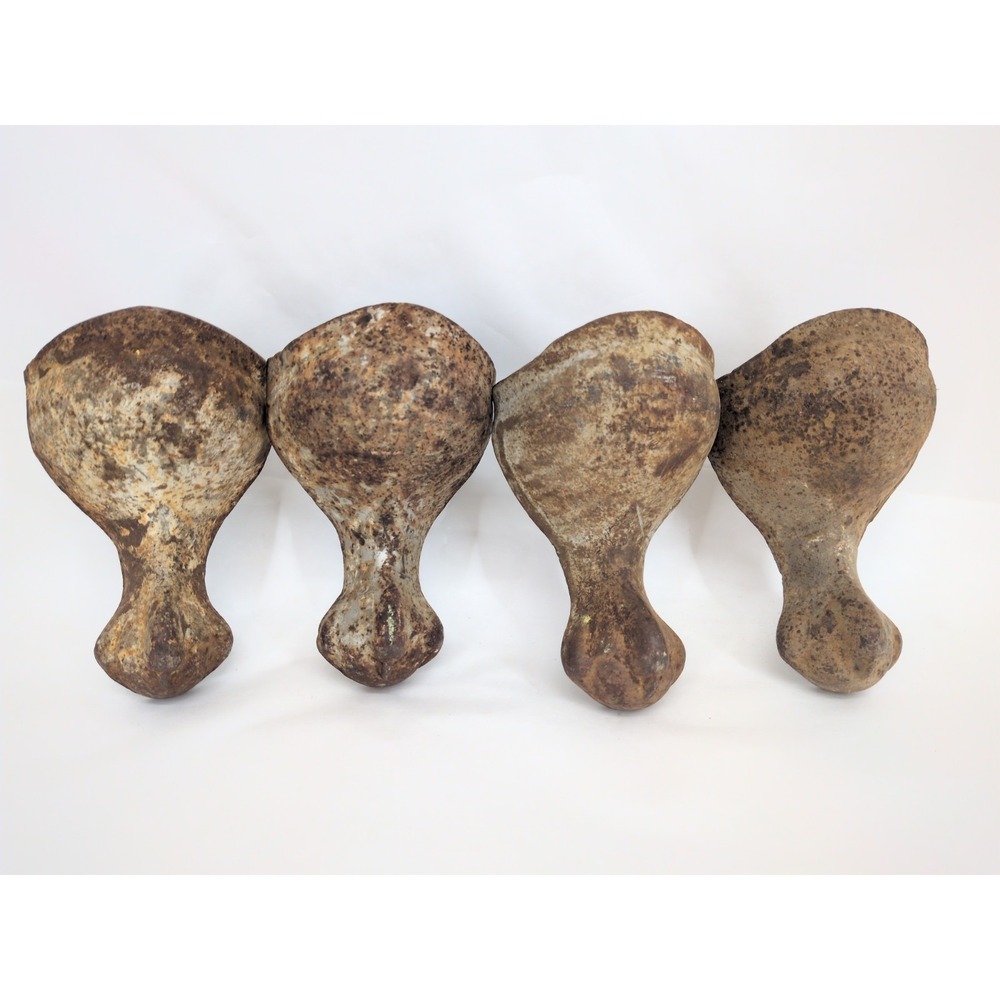4 Pcs Antique Cast Iron Clawfoot Tub Feet Ball Claw Foot Scroll Bath Legs